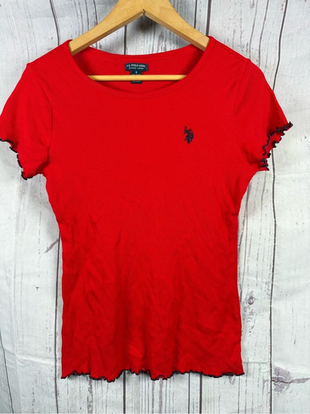 US Polo Assn Womens Top red size S